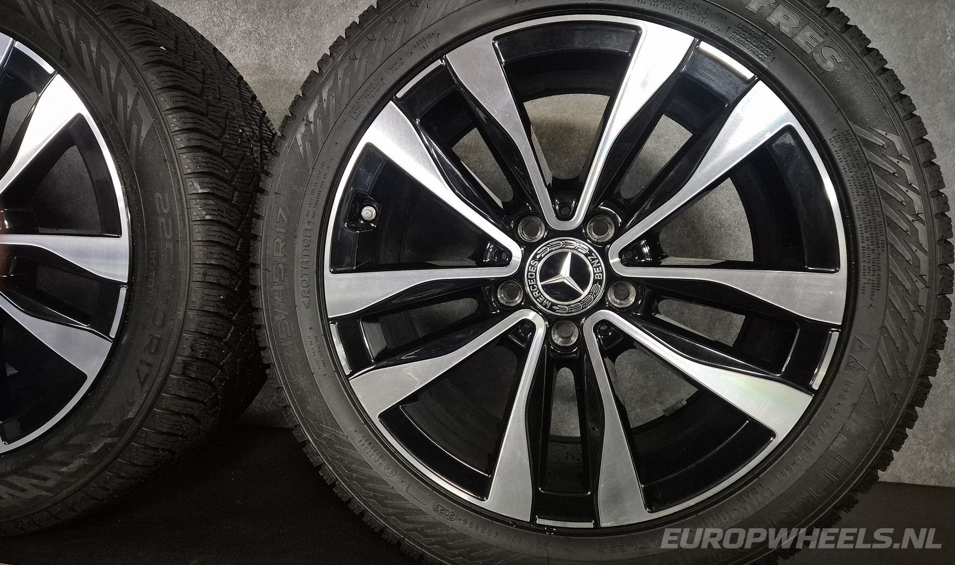 17 inch Mercedes velgen C klasse W206 S206 Bicolor breedset, Pneus et Jantes, Pneus hiver, Véhicule de tourisme, -