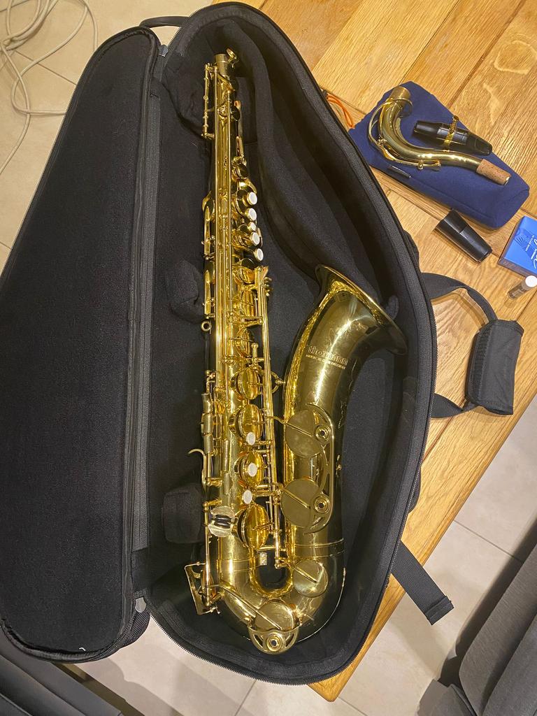 Saxophone tenor TTS-180, Bec s80 C*, sac  C236X Gigabag, Ophalen, Zo goed als nieuw, Tenor, Met koffer