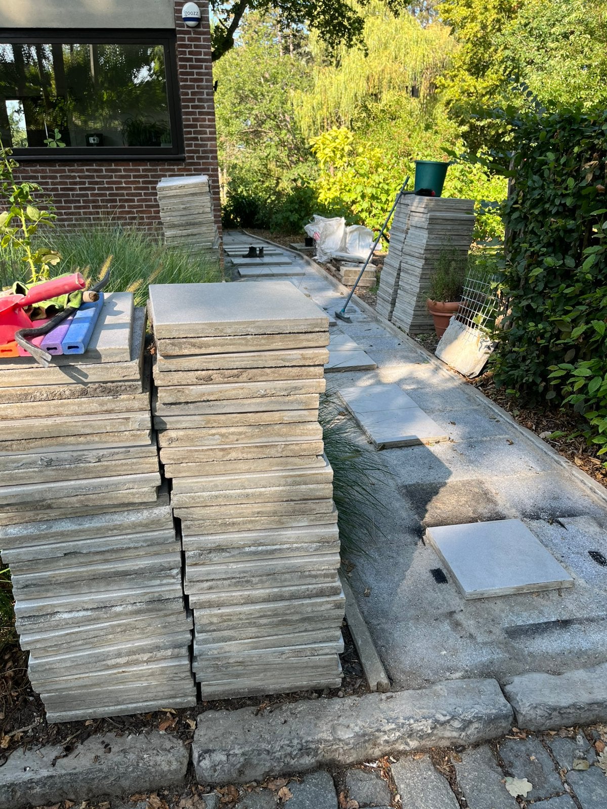 Betondal Marlux Puur 40x40x4 - 224st - 36 m, Jardin & Terrasse, Enlèvement ou Envoi, Comme neuf