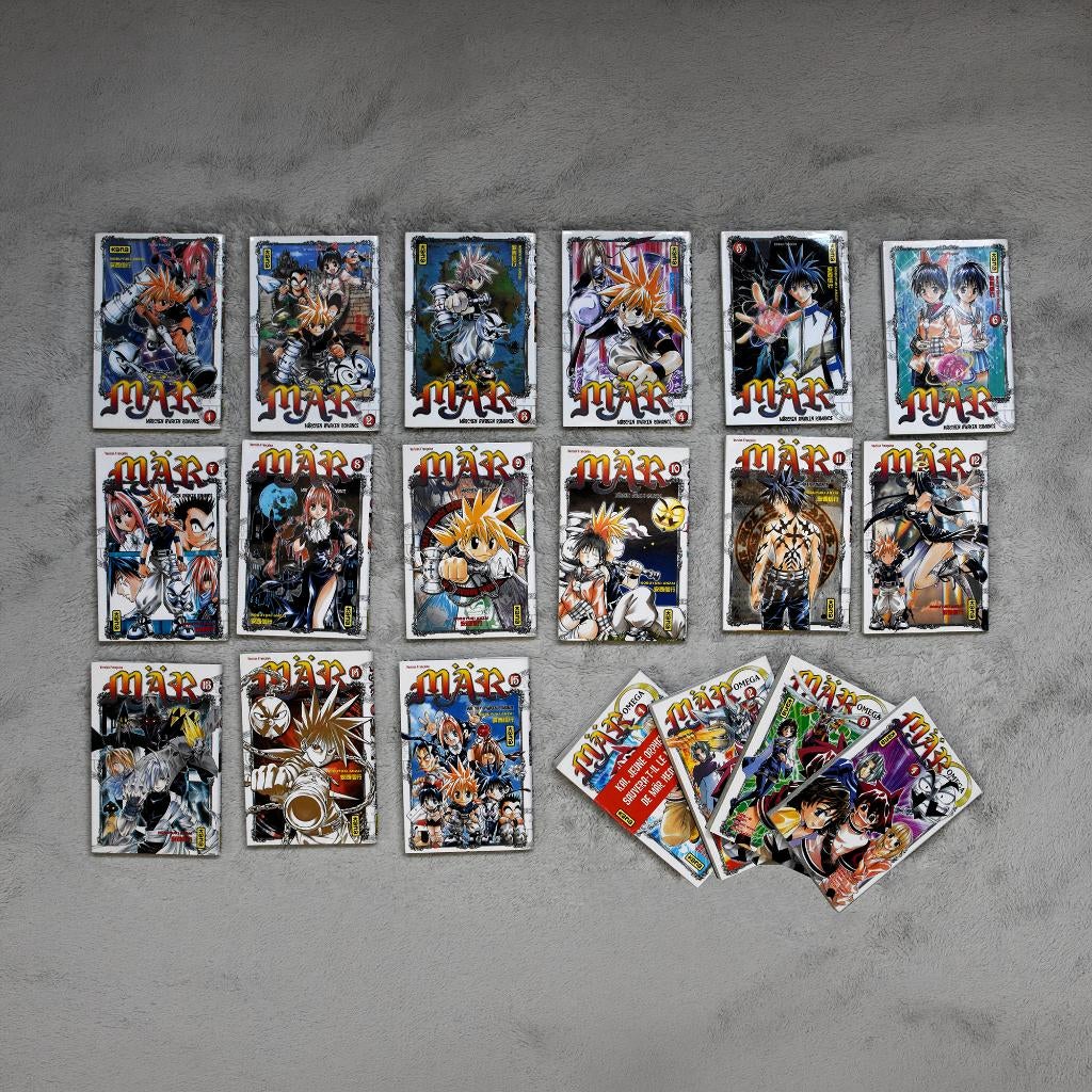 MÄR 1-15 + MÄR Omega 1-4 COMPLET - Manga Intégrale Shonen, Série complète ou Série, Comme neuf, Enlèvement, Nobuyuki Anzai