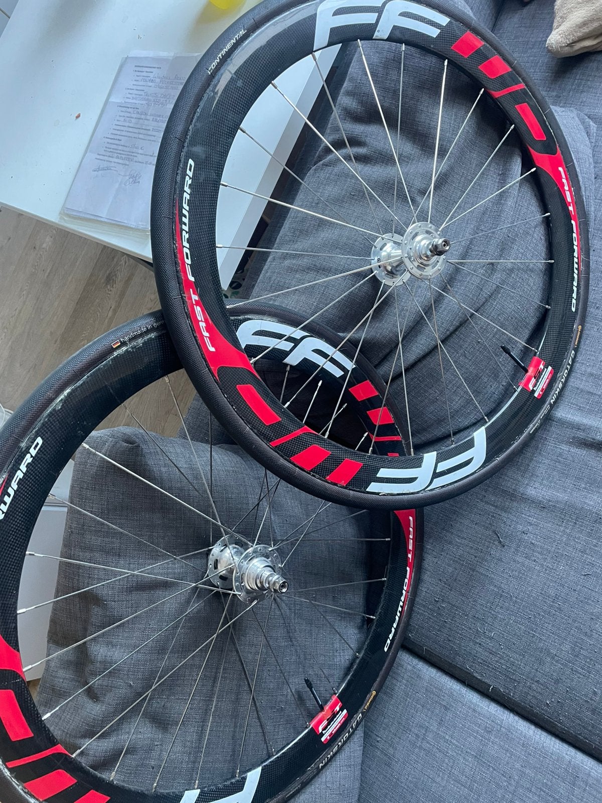 Ffwd f5 piste wielset tubes, Ophalen, Gebruikt, Wiel, Carbon