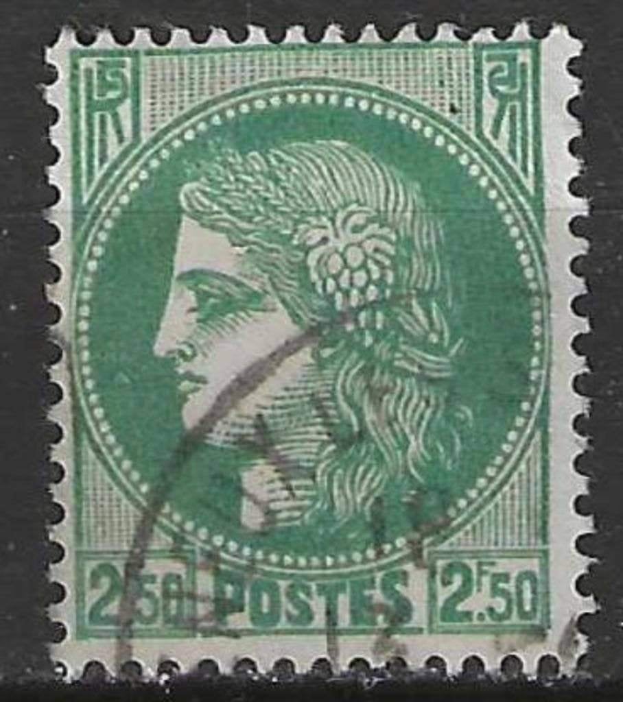 France 1938/1941 - Yvert 375 - Type Cérès - 2,50 F (ST), Envoi, Affranchi