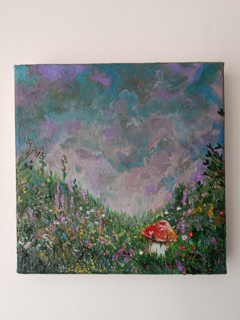 tableau d'automne, Enlèvement ou Envoi, Peinture acrylique, Paysage, Toile