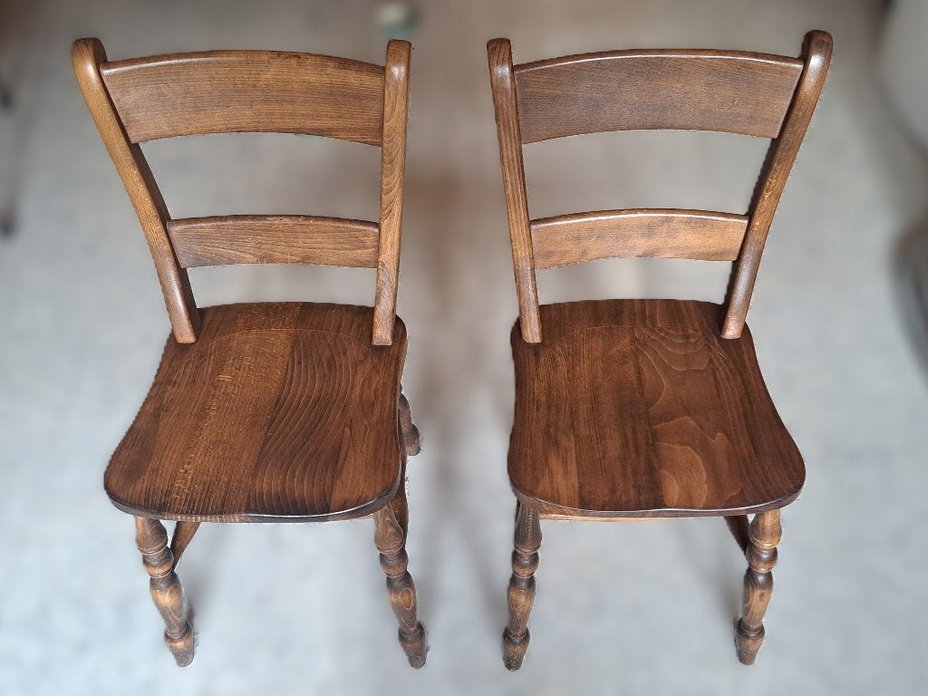 Paire de chaise en bois, Maison & Meubles, Comme neuf, Enlèvement, Bois, Deux