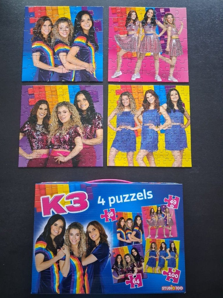 K3 puzzels + memory (vandaag afhalen), Ophalen, Gebruikt