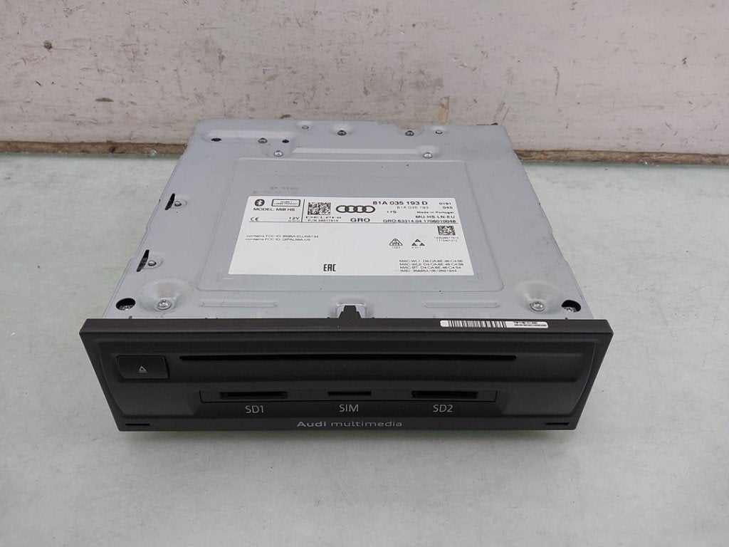 ORDINATEUR MULTIMEDIA Audi Q2 (GAB / GAG) (|81A035193D|), Auto-Union-Straße  1,
85057  Ingolstadt, DE, Info@audi.de, Audi, Utilisé