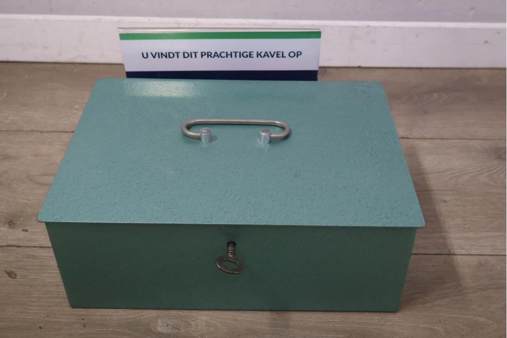 Vintage Groen Metalen Geldkistje, Verzamelen