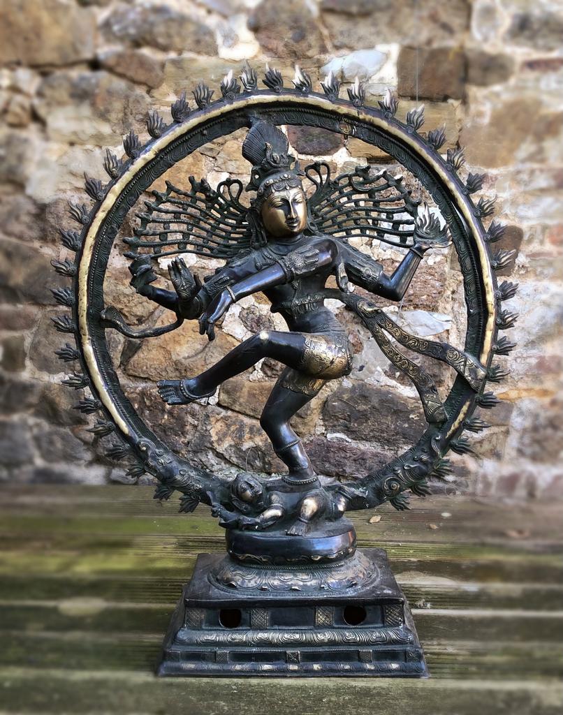 Grande statue Nataraja (Shiva dansant) en bronze, Enlèvement, Bronze
