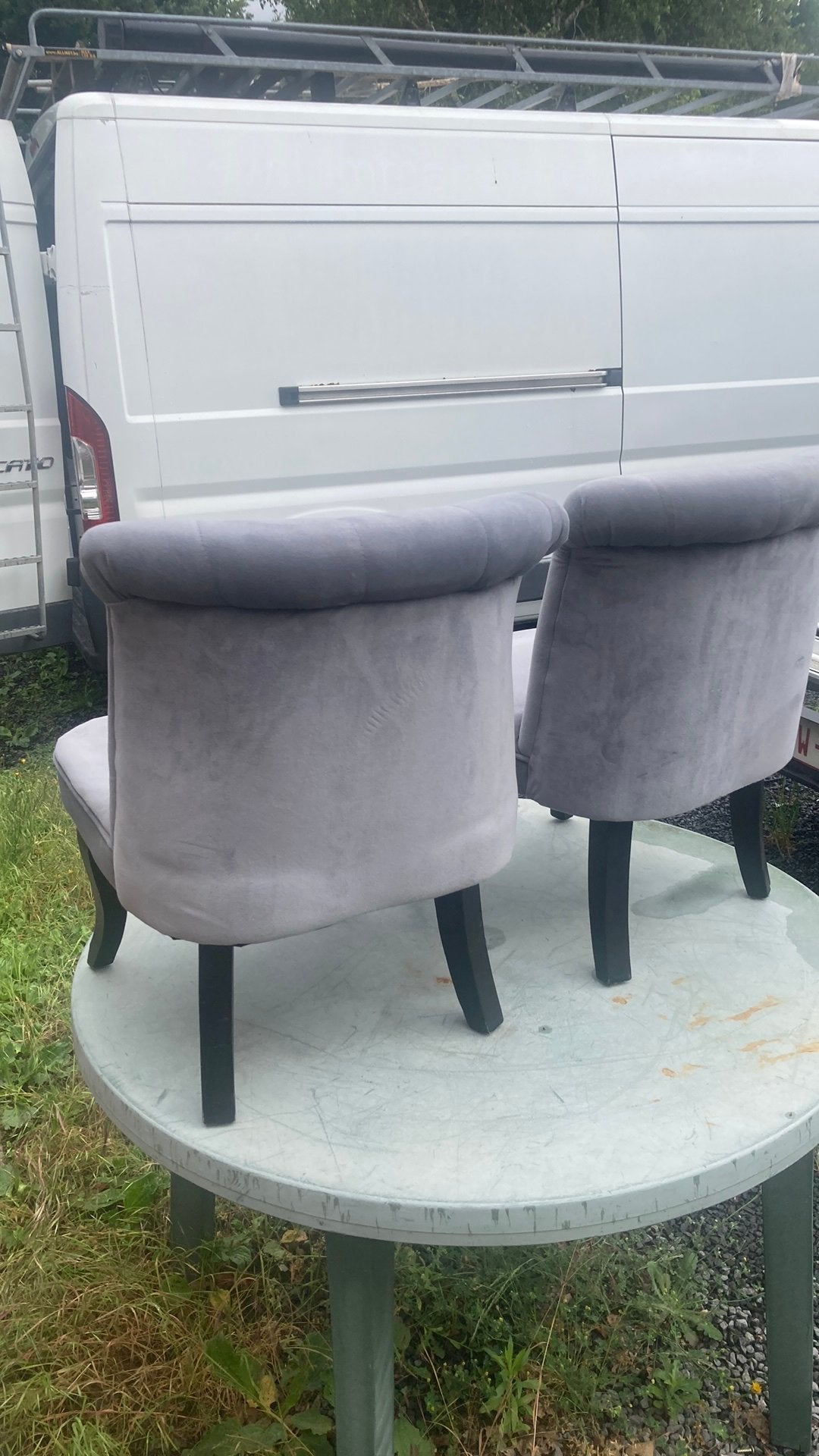 2 kinderzeteltjes bekleed in stof., Ophalen, Gebruikt