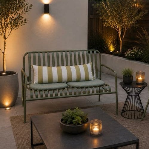 Tuinbank groen ZGAN, Tuin en Terras, Ophalen, Zo goed als nieuw, Tuinset