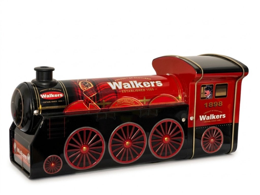 Boite à biscuits Walkers en forme de locomotive, Collections, Enlèvement ou Envoi, Utilisé, Biscuits, Autres marques