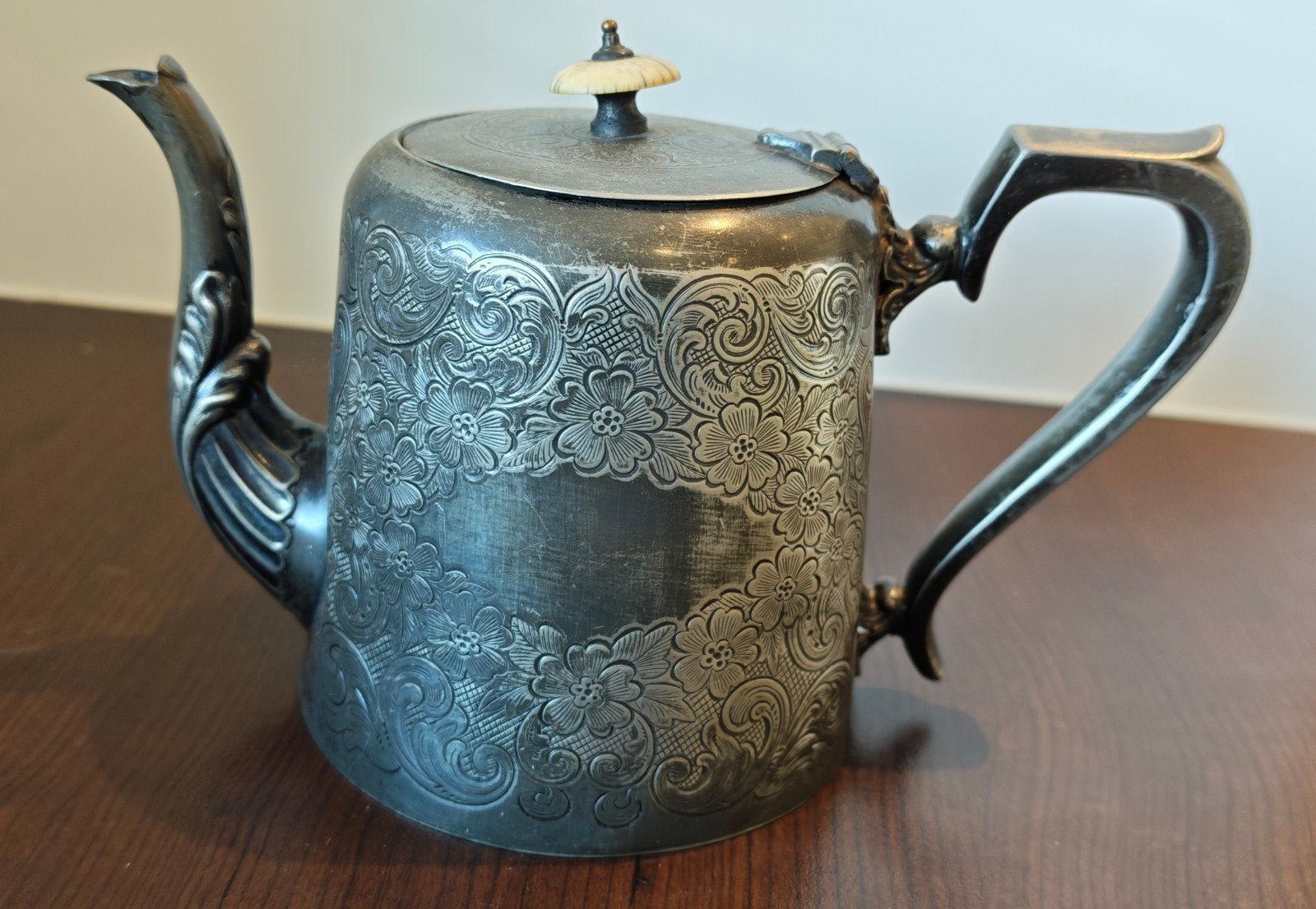 Antieke Victoriaanse Theepot J.H. Potter (Sheffield), Antiek en Kunst, Ophalen of Verzenden