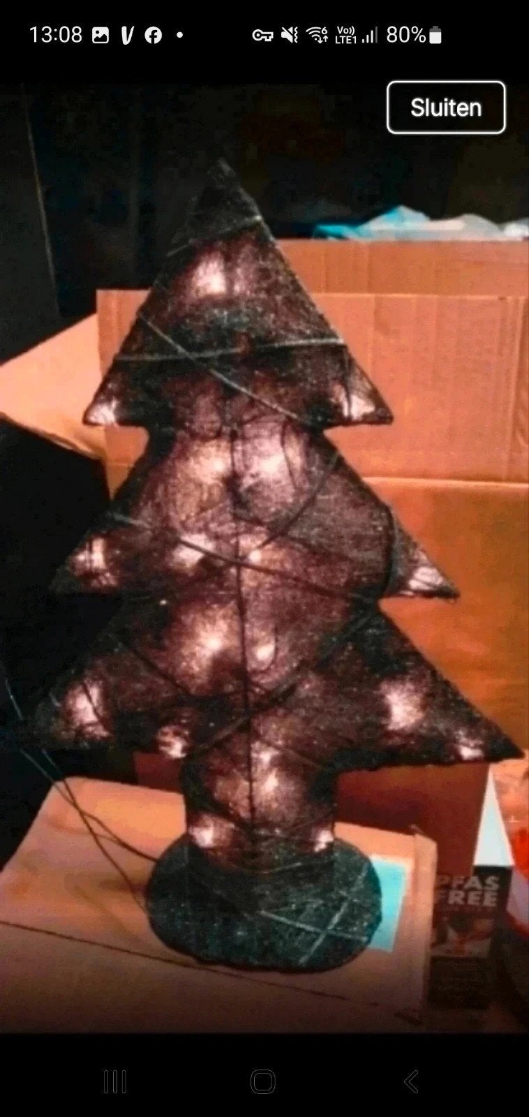 nieuwe grote kerstboom met verlichting, Diversen, Ophalen of Verzenden, Nieuw