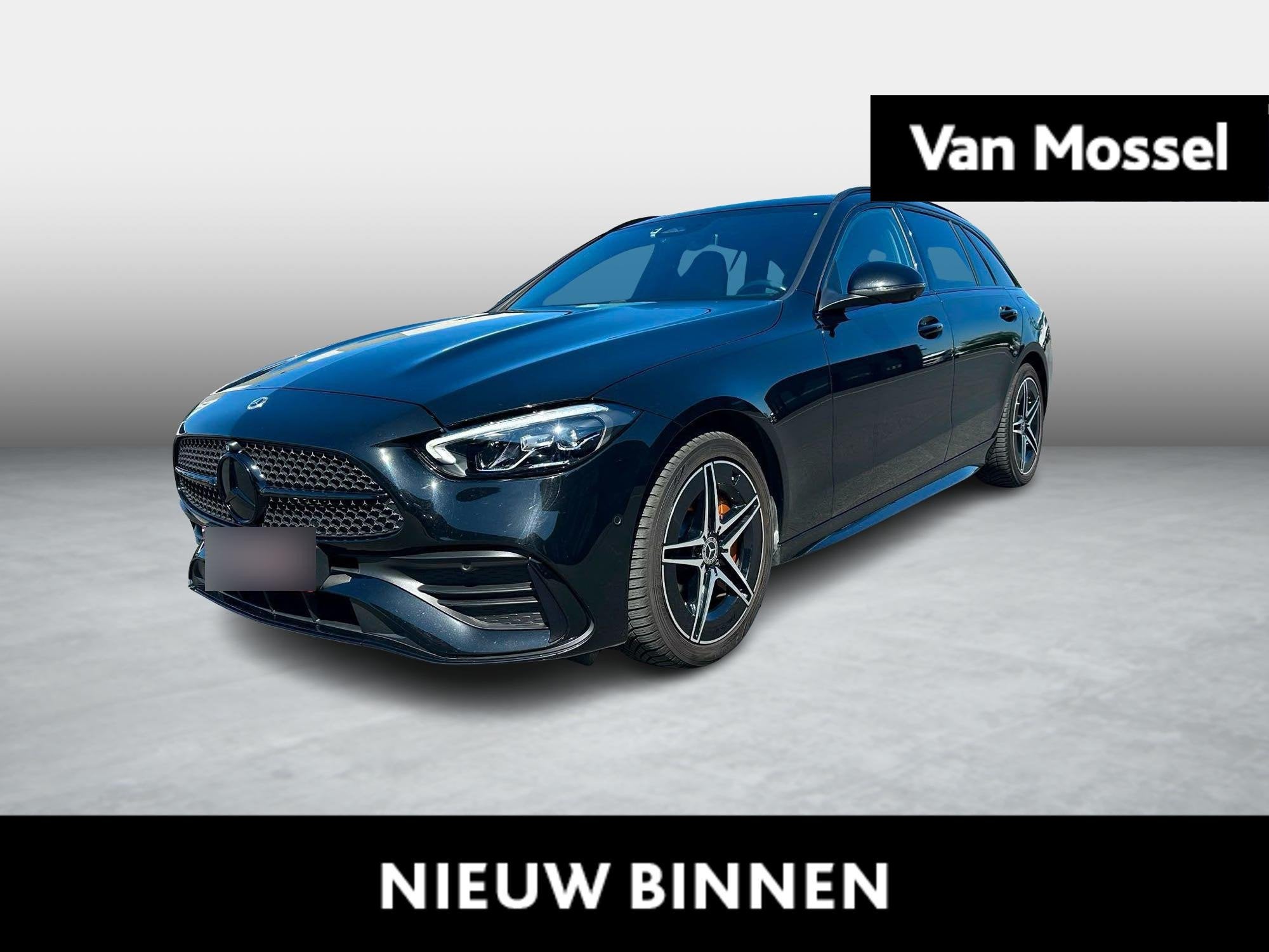 Mercedes-Benz C 300 e AMG Line Break + LEDER + PANO DAK + TR, Auto's, Automaat, Dealer onderhouden, 4 cilinders, 313 pk