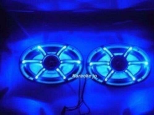 2 x 350 Watt auto speakers met Led`s verlichting 6x9 Inch, Ophalen of Verzenden, Nieuw