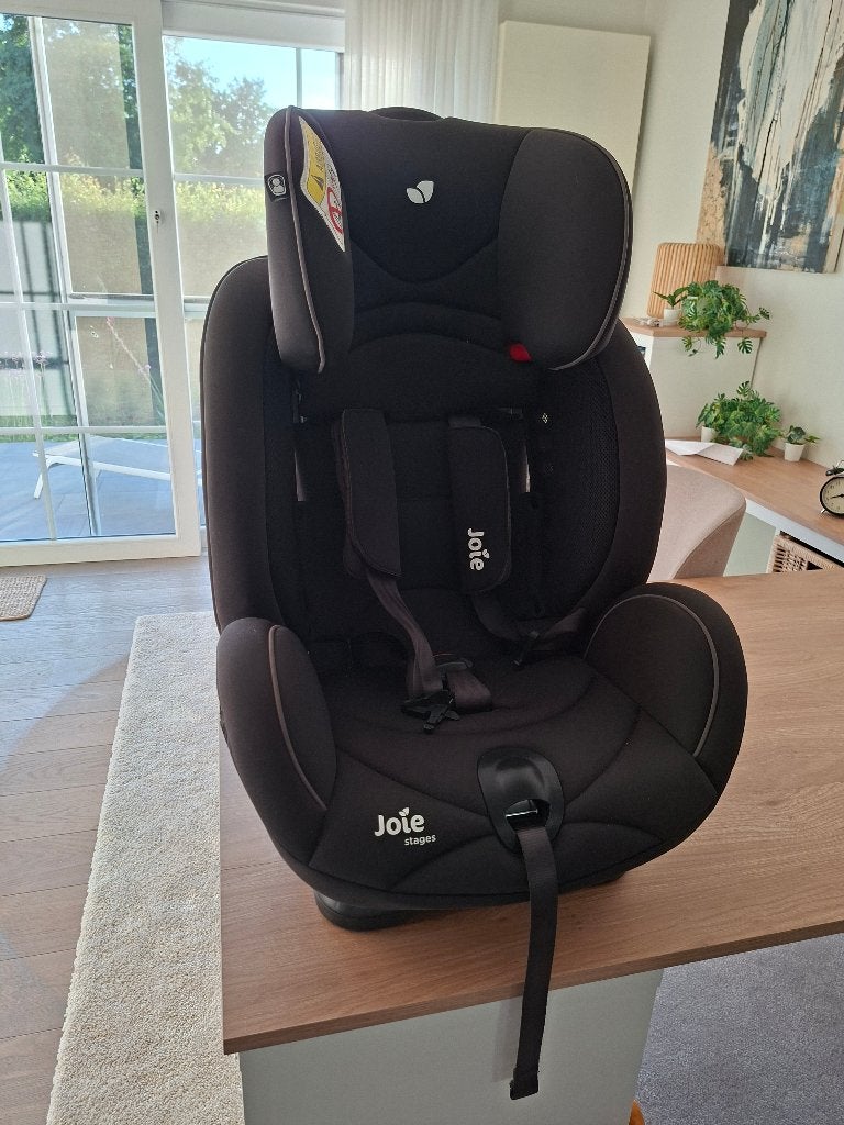 Auto kinderstoel Joie stages, Kinderen en Baby's, Autostoeltjes, Autogordel, 0 t/m 18 kg, Zo goed als nieuw, Ophalen