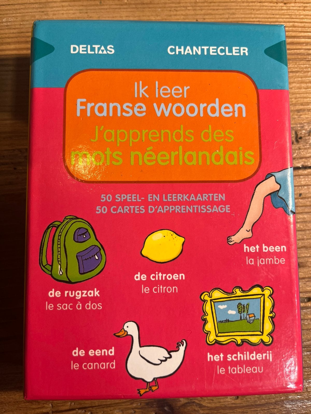 Deltas Speel- en leerkaarten - Ik leer Franse woorden, Enlèvement ou Envoi, Neuf