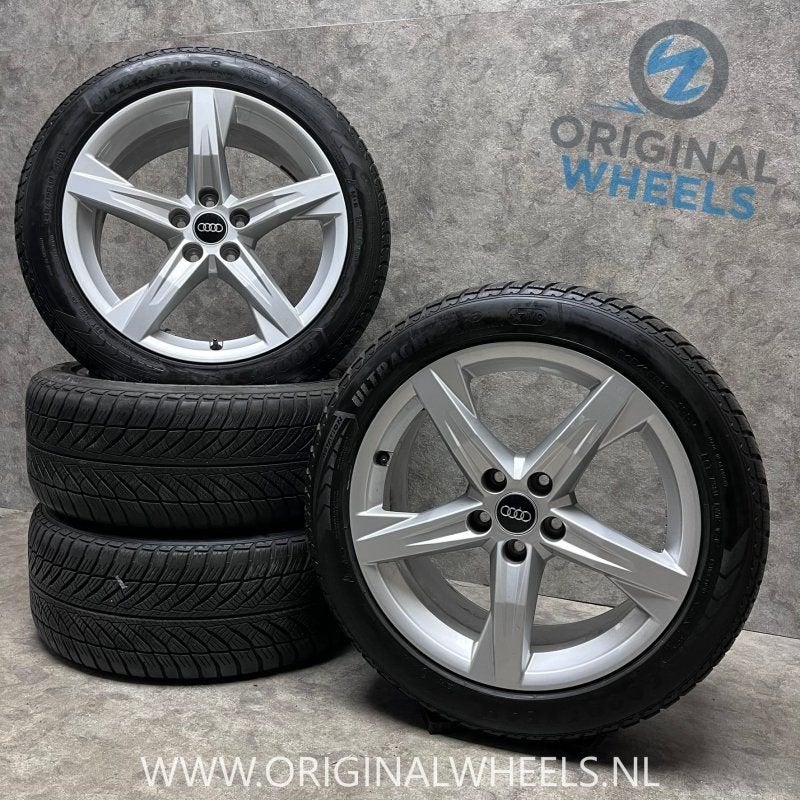 18 inch originele velgen + winterbanden Audi A6 80A601025BE, Auto-onderdelen, 18 inch, -, -, Banden en Velgen