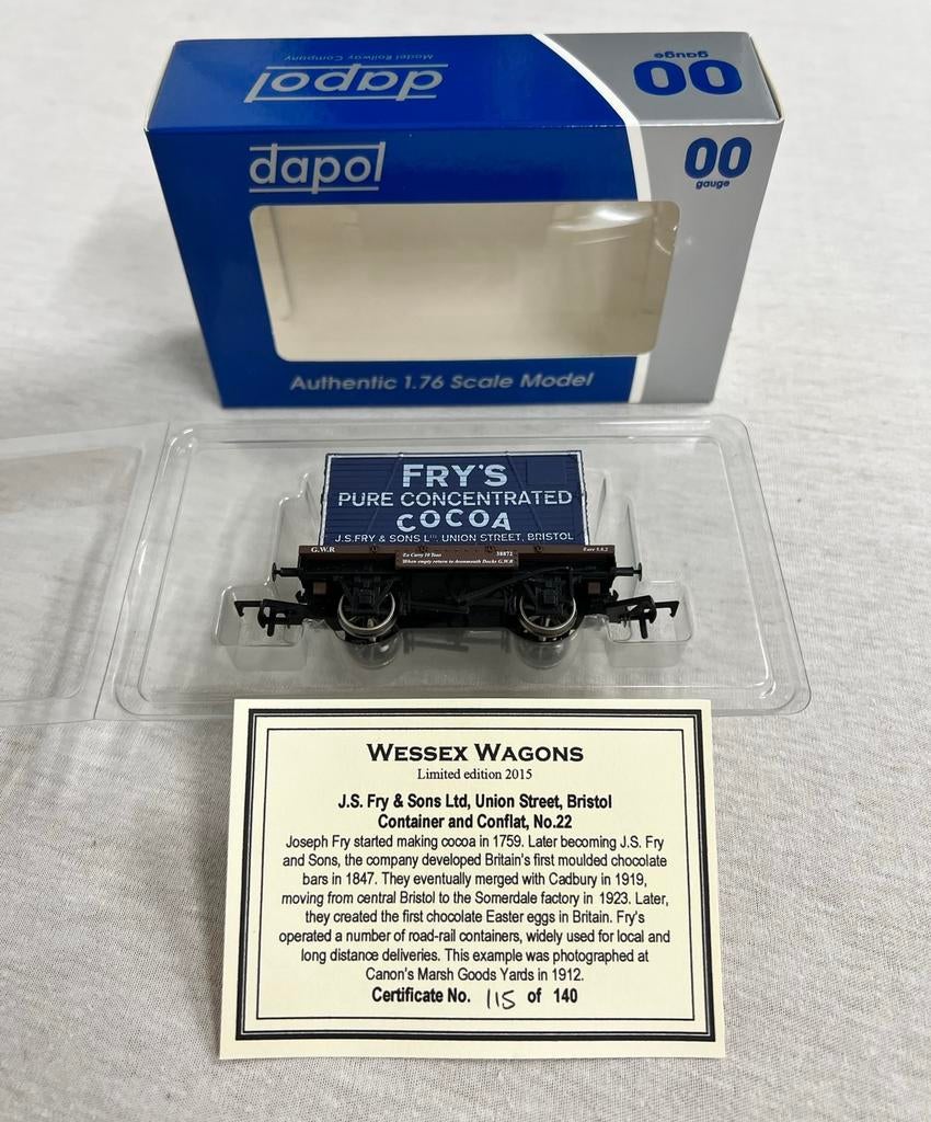 Dapol 00 gauge schaal 1:76 Limited ed wagon + certificaat, Hobby en Vrije tijd, Ophalen of Verzenden, Nieuw, Wagon
