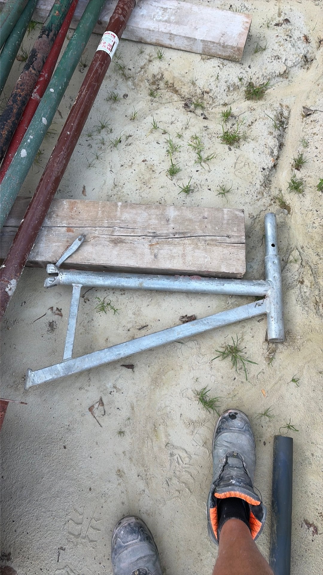 Stelling consoles 60 cm, Ophalen, Gebruikt, Gevelsteiger, 5 meter of hoger