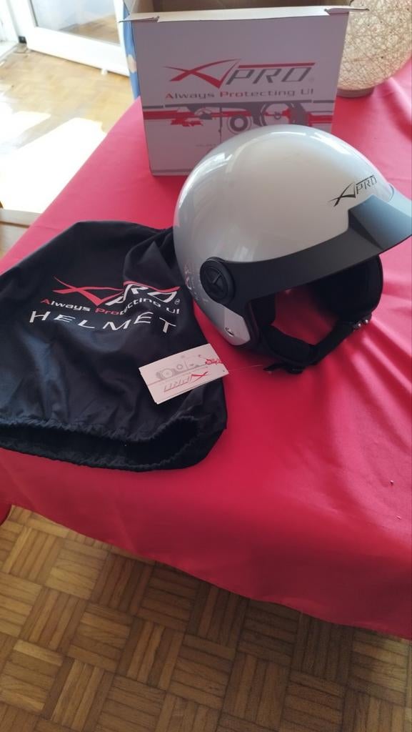 Casque jet xl neuf., Motos, Enlèvement, Neuf