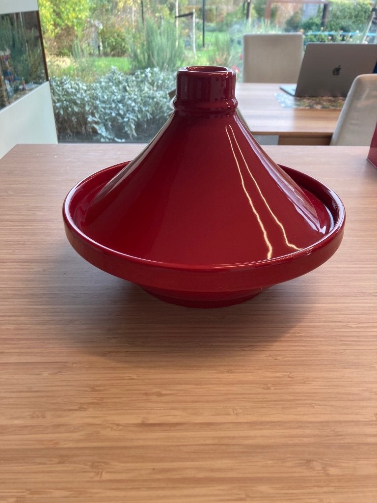 Tagine van het merk Mason Cash, kersenrood, Overige typen, Ophalen of Verzenden, Zo goed als nieuw, Steen/keramiek