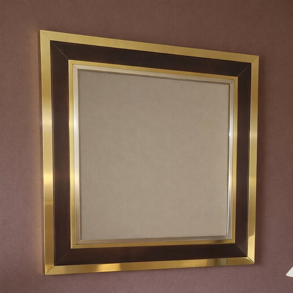Design spiegel, Ophalen, Vierkant, Zo goed als nieuw, 75 tot 100 cm