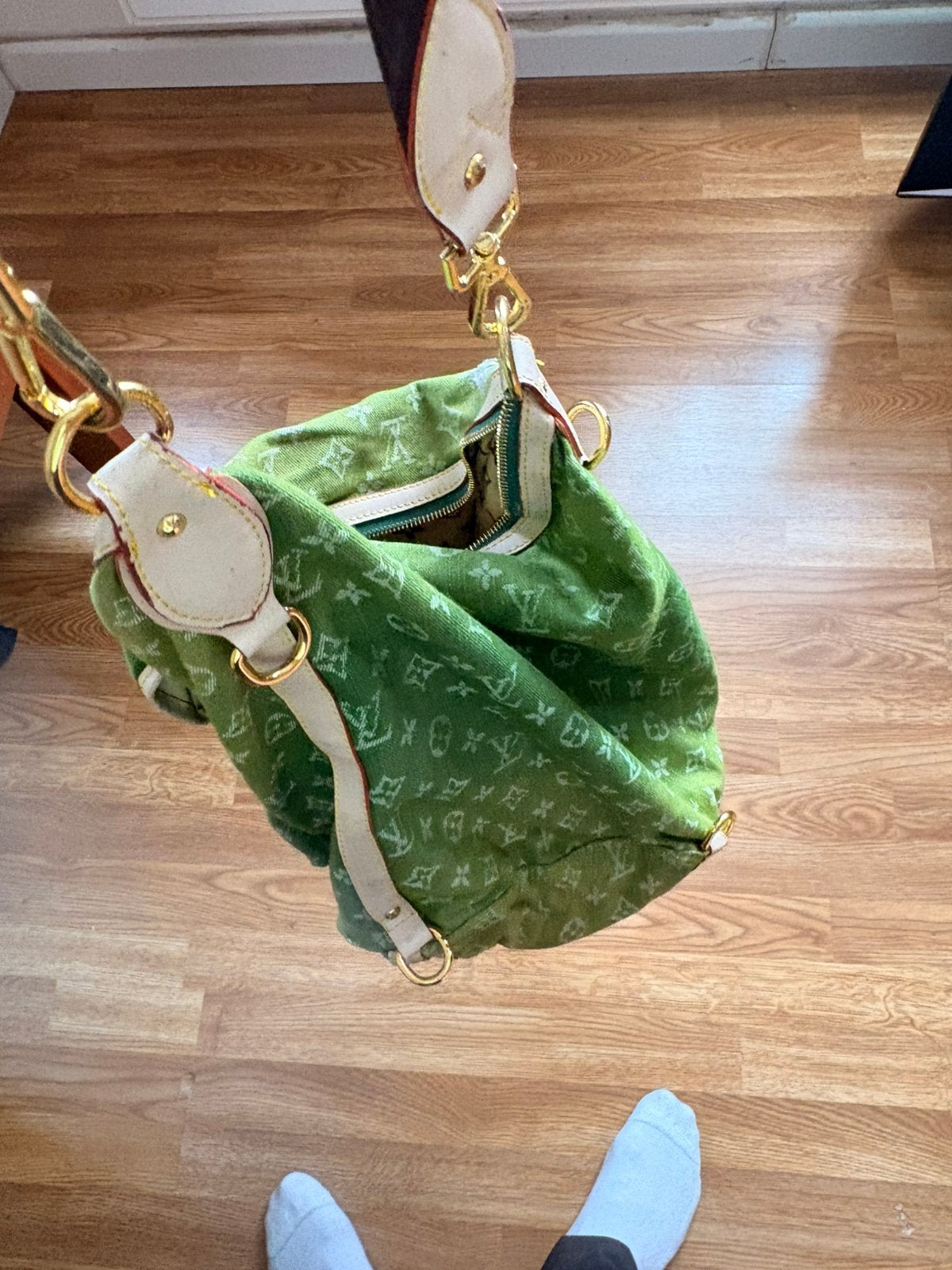 Louis Vuitton Monogram Denim Sunburst PM Shoulder Bag, Ophalen of Verzenden, Gebruikt