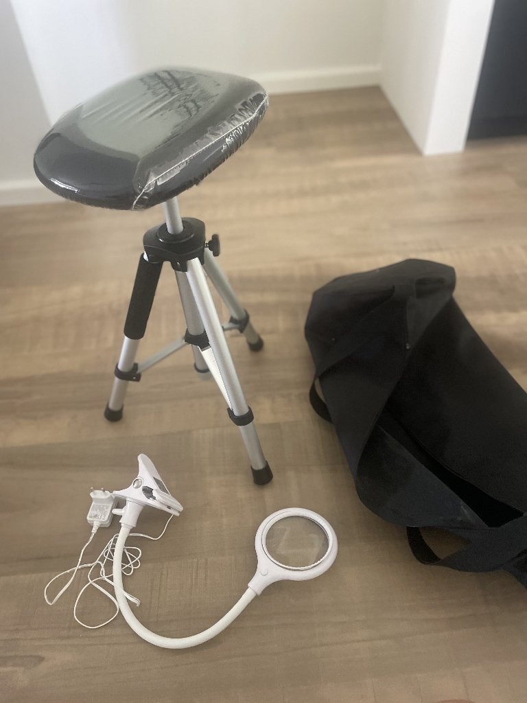 Beensteun met ledlamp en draagzak voor pedicure, Articles professionnels, Enlèvement