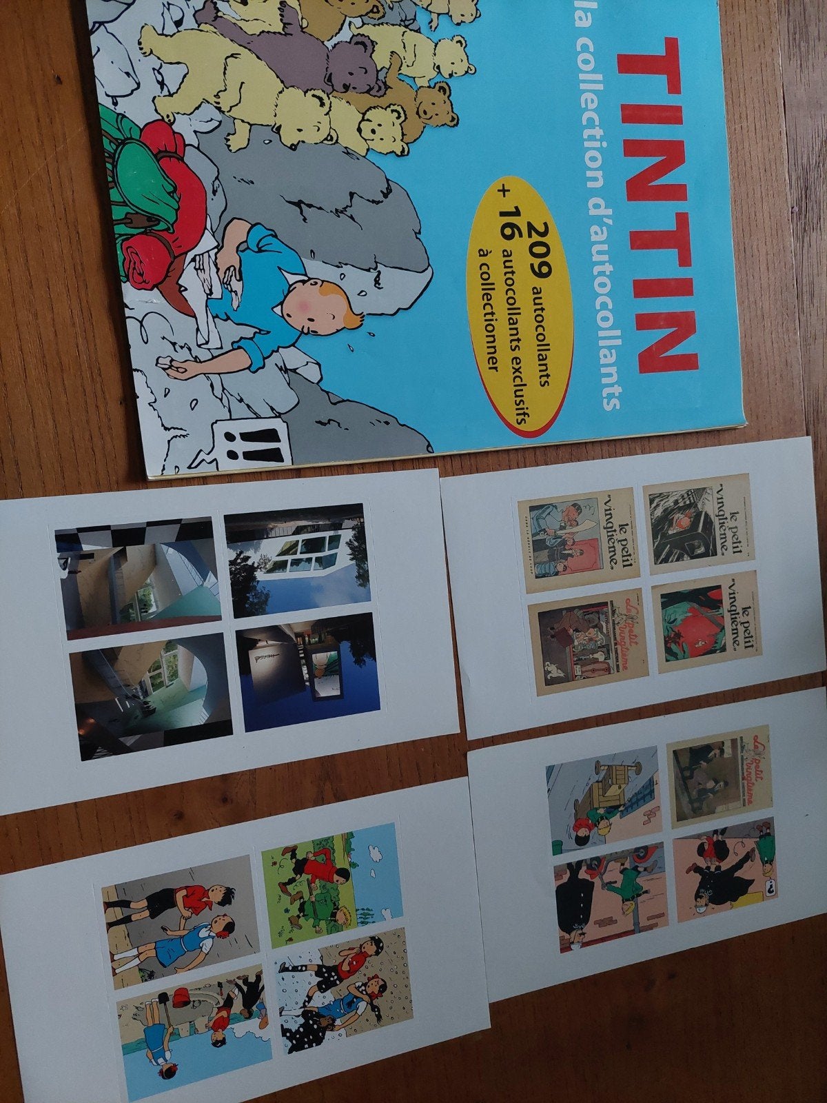 Album Tintin la collection d'autocollants, Collections, Tintin