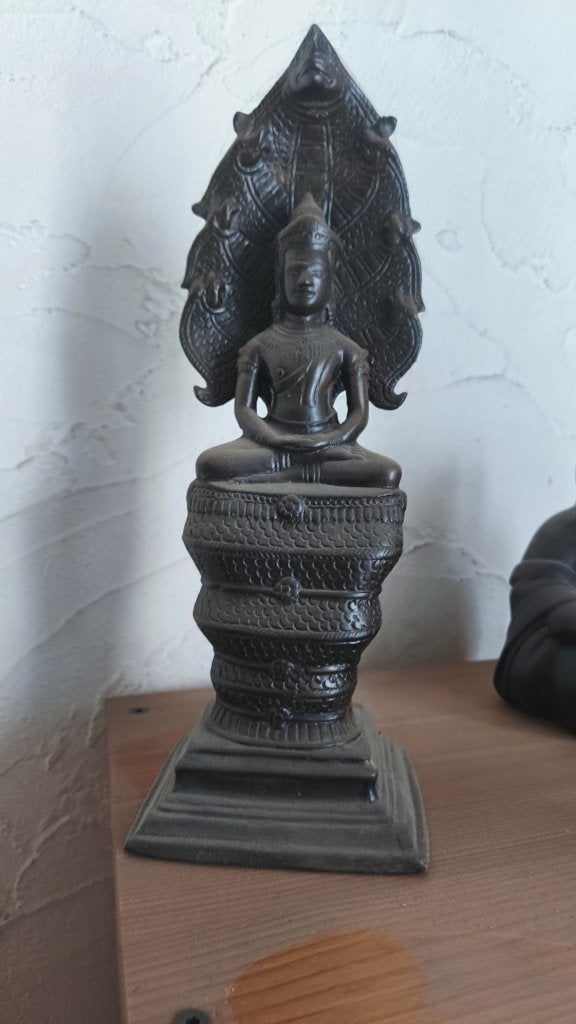 brons beeld boedha, Ophalen, Brons