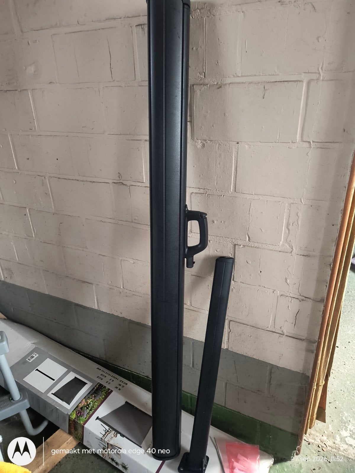 windscherm 3mx1,40m kleur grijs, Ophalen, 100 tot 150 cm, 200 cm of meer, Nieuw