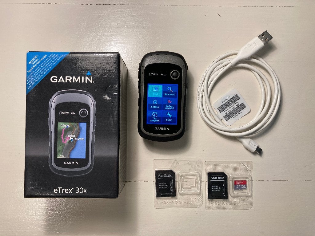 Garmin eTrex 30x GPS, Fietsen en Brommers, Fietsaccessoires | Fietscomputers, Ophalen, GPS, Zo goed als nieuw
