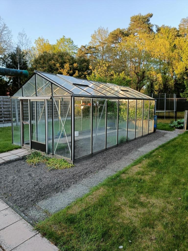 Serre te koop   5.5  m   x    3   m in perfecte staat., Tuin en Terras, Ophalen, Gebruikt, Kweekkas, Glas