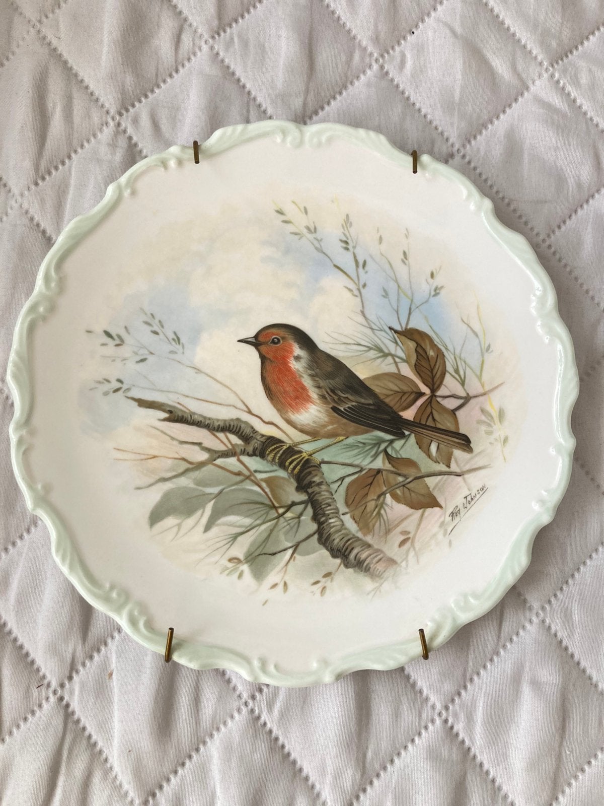 Mooi vintage porseleinen verzamelbord van Royal Albert, Antiek en Kunst, Ophalen of Verzenden