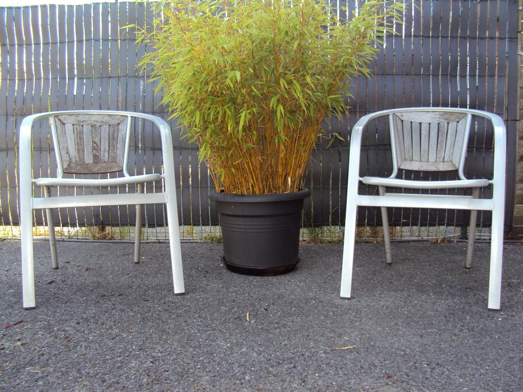 Terras stoelen, Ophalen, Gebruikt, Aluminium, Stapelbaar