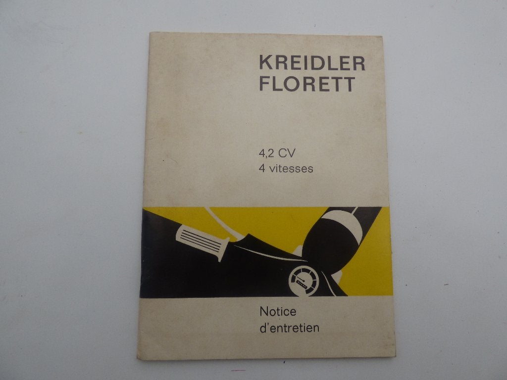KREIDLER FLORETT 4.2 PK - 4 VERSNELLINGEN ONDERHOUDSBOEKJE, Fietsen en Brommers, Ophalen of Verzenden, Zo goed als nieuw
