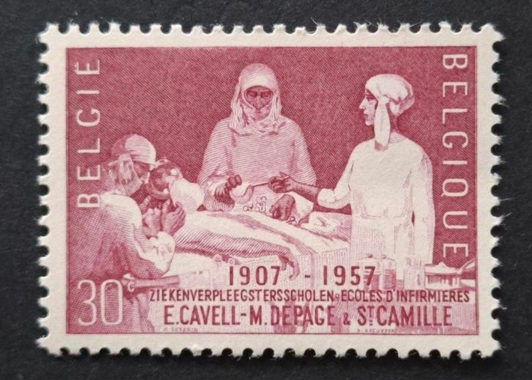 Belgique : COB 1038 ** École d'infirmières de l'hôpital 1957, Timbres & Monnaies, Timbres | Europe | Belgique, Non oblitéré, Gomme originale