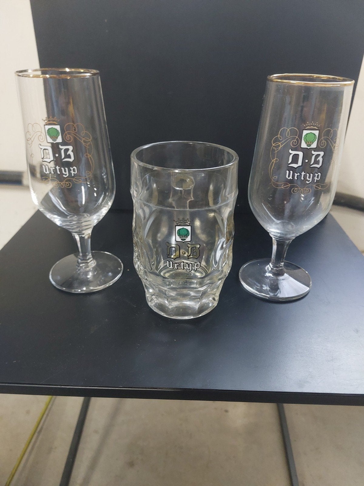 D-B urtyp bierglazen, Ophalen of Verzenden, Zo goed als nieuw, Bierglas