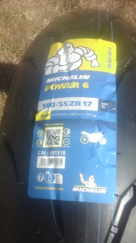 180/55/17 power 6, Envoi, Neuf