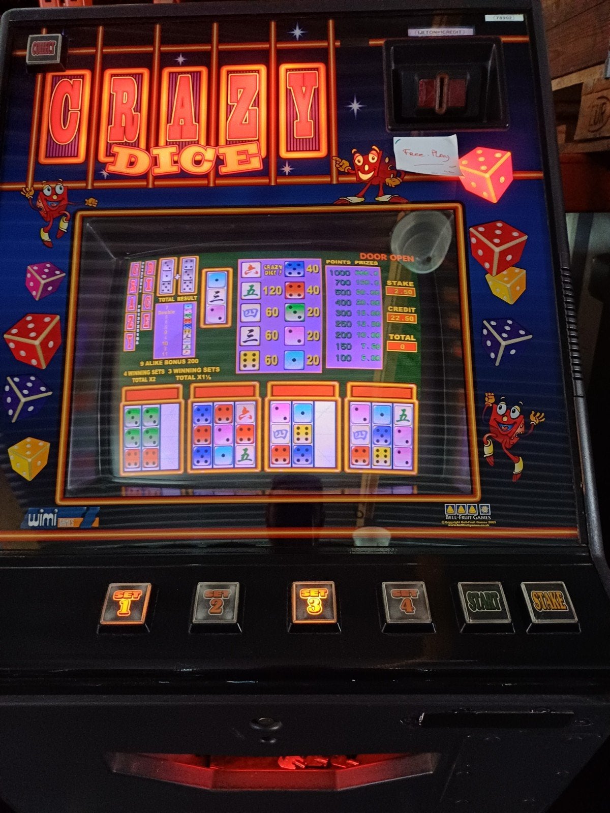 SLOTS CRAZY DICE jaren 90, Verzamelen, Ophalen