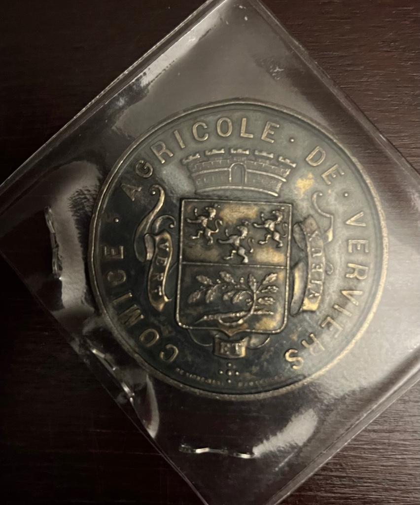 * MEDAILLE - COMICE AGRICOLE DE VERVIERS - concours 1896 *, Enlèvement ou Envoi