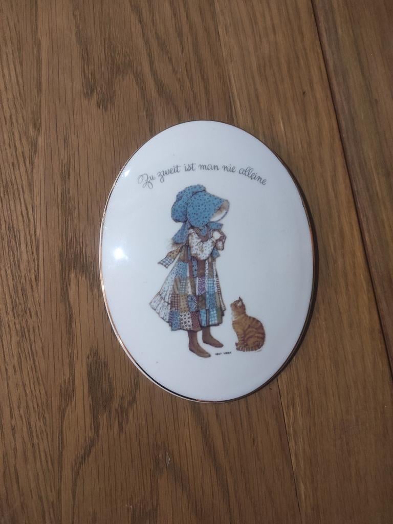 Tenture murale vintage en porcelaine Holly Hobby, Enlèvement, Comme neuf, Autres types