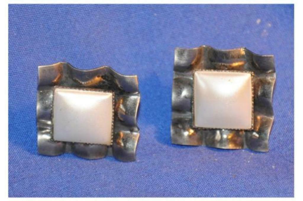 §  paire de boucles d'oreilles clip de fantaisie vintage(n12, Enlèvement ou Envoi, Utilisé, Autres couleurs, Autres matériaux