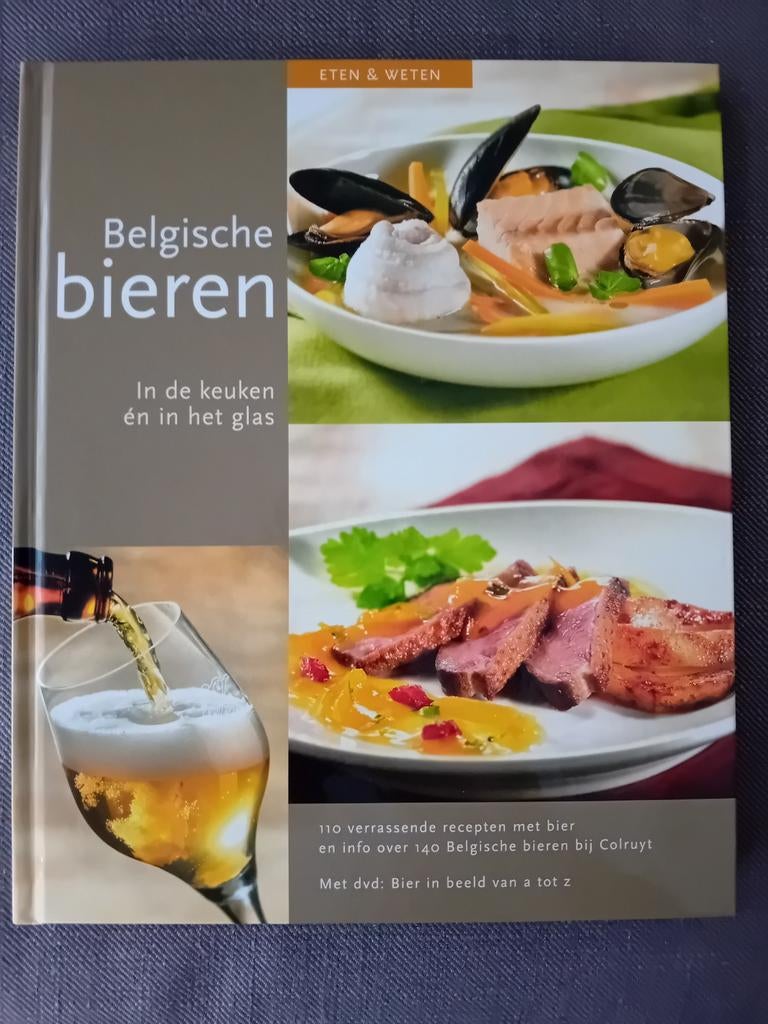 Belgische bieren in de keuken en in het glas MET DVD, Boeken, Kookboeken, Ophalen of Verzenden, Zo goed als nieuw