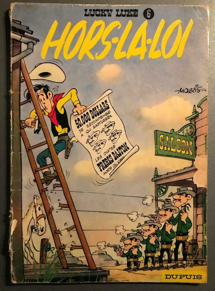 B.D. Lucky Luke n°6 : Hors-la-loi de Morris, Une BD, Enlèvement ou Envoi, Utilisé, Morris