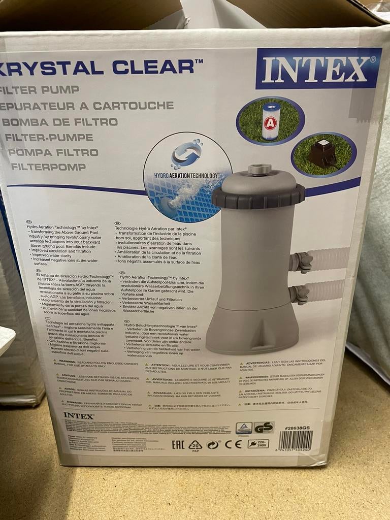 Intex filterpomp, Tuin en Terras, Ophalen of Verzenden, Nieuw