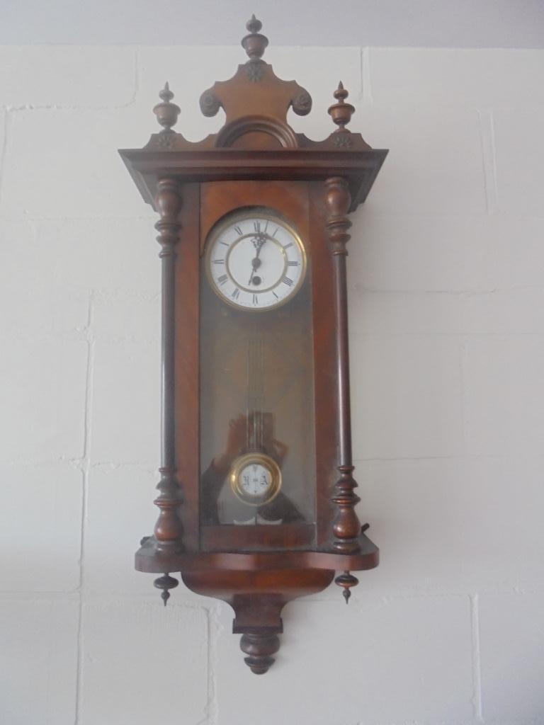 oude houten wandklok, Antiek en Kunst, Ophalen