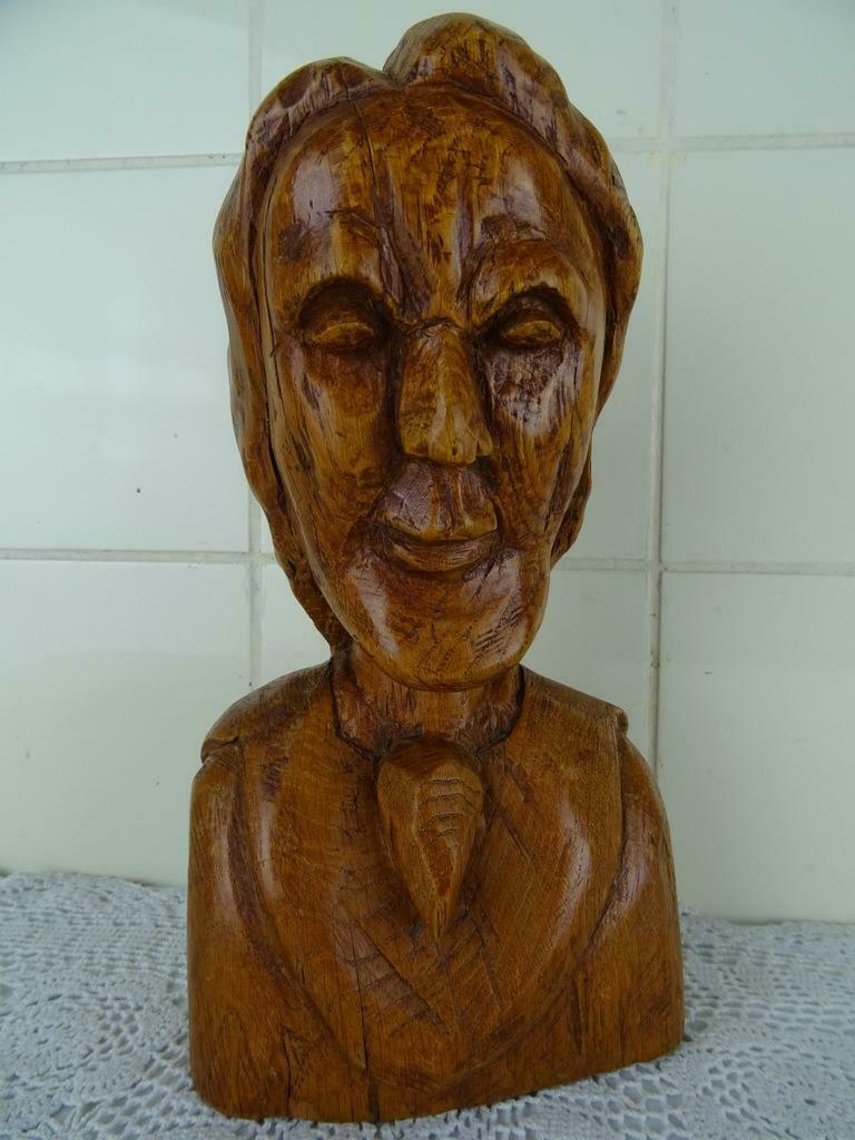 Houtsnijwerk antiek houten beeld antiek beeld curiosa kunst, Antiek en Kunst, Ophalen of Verzenden