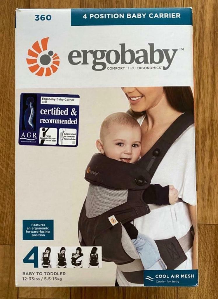Ergobaby 360 Cool Air Mesh Draagzak, Ophalen, Zo goed als nieuw, Buik of Rug, Draagzak